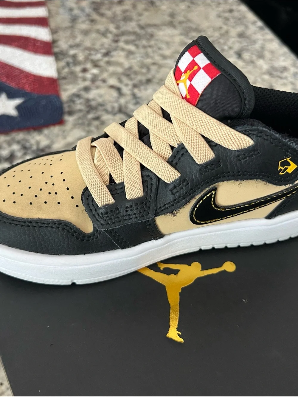 Nike Low Top Sneakers in Black and Tan